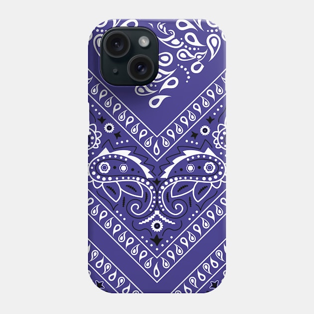 Blue Bandana Pattern Phone Case by Jennifer