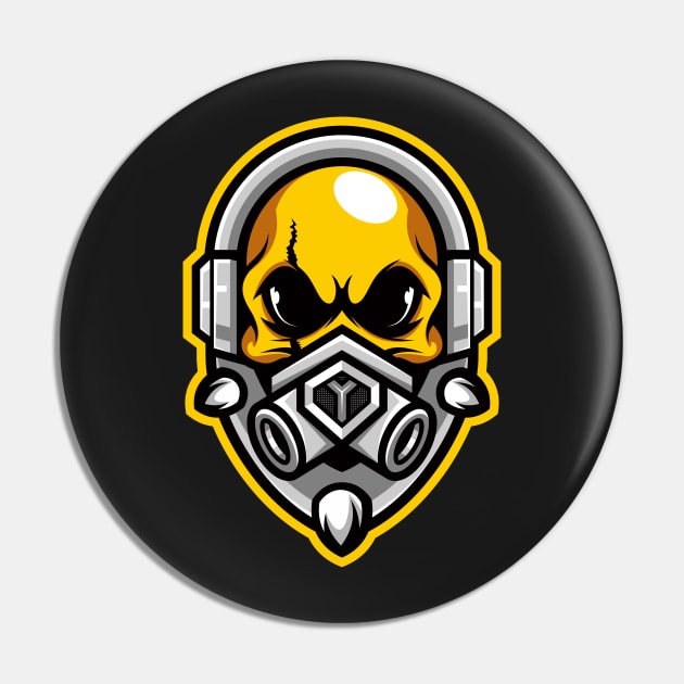 Skull gamer illustration character Pin by Wawadzgnstuff