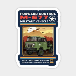 Forward Control FC-M677 Military Vehicle Magnet