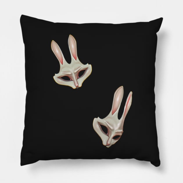 Rabbit Land llI Pillow by xsaxsandra