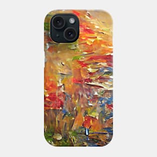 Abstract, Marble, Watercolor, Colorful, Vibrant Colors, Textured Painting, Texture, Gradient, Wave, Fume, Wall Art, Modern Art Phone Case