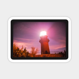 Starry Sky over the Gay Head lighthouse Aquinnah MA Cape Cod Martha's Vineyard Magnet