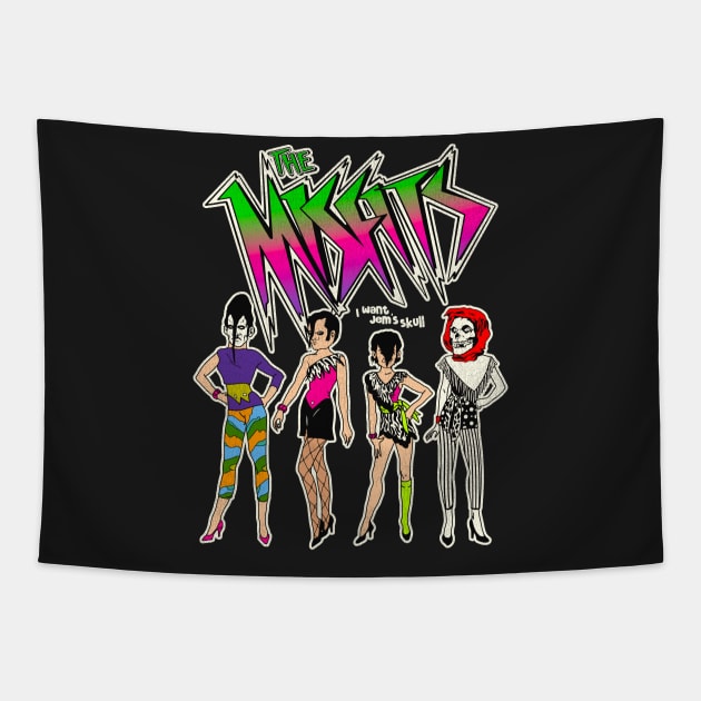 THE MISFITS + Jem and the Holograms MASH Tapestry by darklordpug