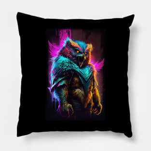 Owlbear D&D Monster Graffiti Pillow