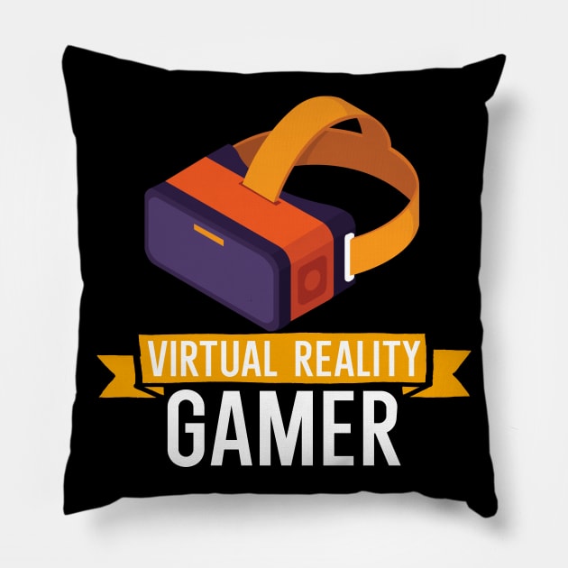 Virtual Reality Gamer Pillow by maxcode