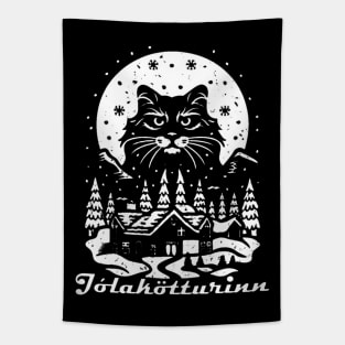 😼 THE ICELANDIC YULE CAT - Jólakötturinn 😼 Tapestry