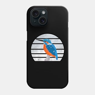 Kingfisher Winter Snow Bird Watching Birding Ornithologist Gift Phone Case