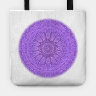 Lavender Three Dimensional Fractal Pattern Tote