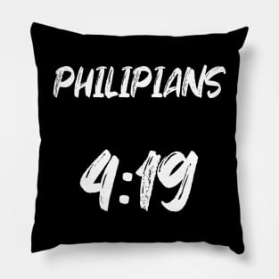 Philippians 4:19 Bible Verse Text Pillow