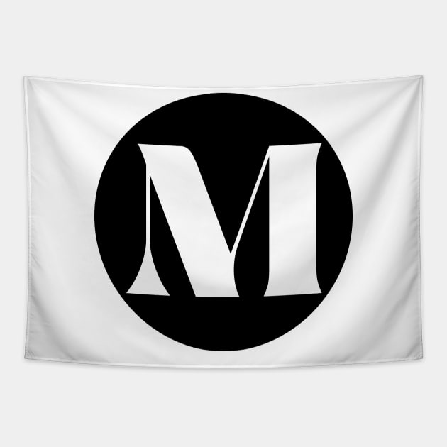 M (Letter Initial Monogram) Tapestry by n23tees