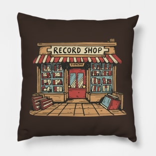 record shop Pillow