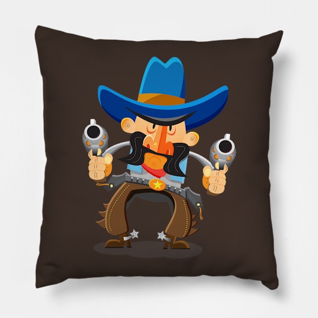 Dwight McStetson Pillow by Rabassa