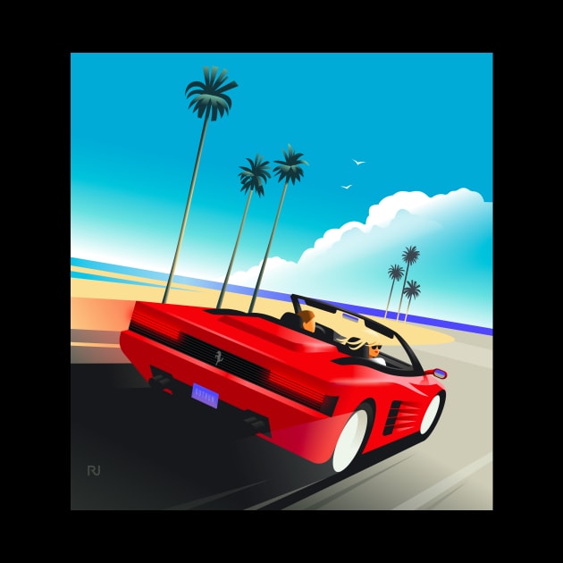 Outrun by Ricard Jorge illustration