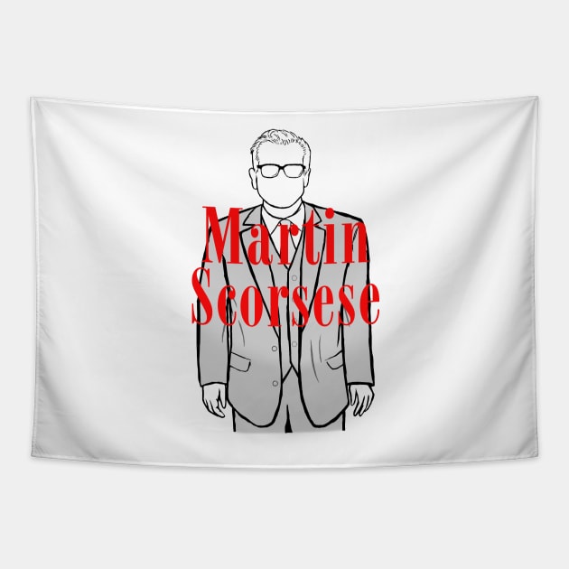 A Portrait of Martin Scorsese Tapestry by Youre-So-Punny