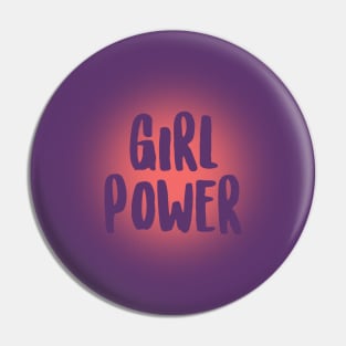 GIRL POWER pink version woman empowering Pin