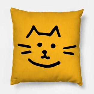 Cat face, toddler artstyle Pillow