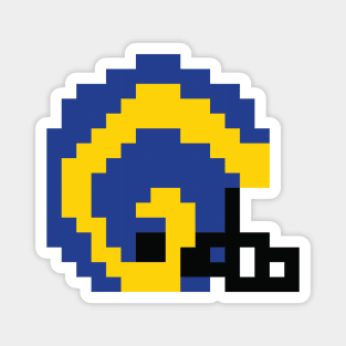 8 Bit Los Angeles Ram Helmet Magnet