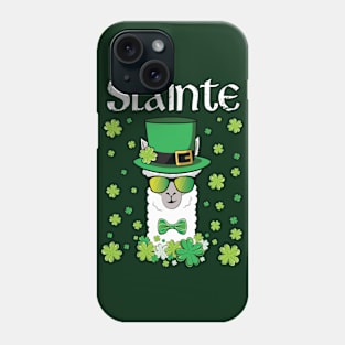 Slainte Alpaca Llama St Paddys Day Phone Case