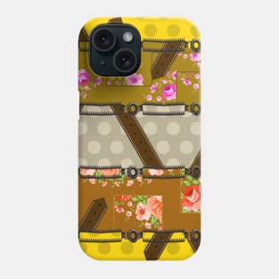 Colorful cute flowers with belts Phone Case