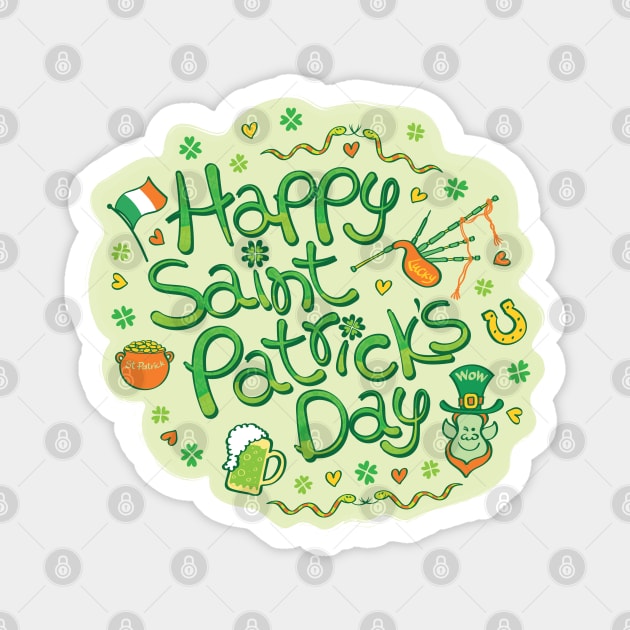 Celebrate Saint Patrick's Day in big style! Magnet by zooco