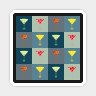 Martinis Pattern | Pop Art Magnet