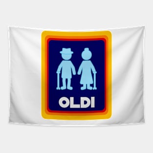 Oldi , funny old people icon Tapestry