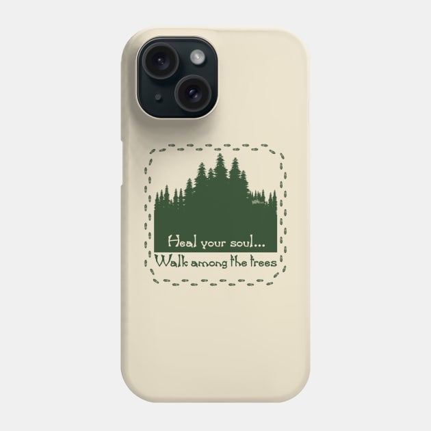 Heal your soul_green Phone Case by NN Tease