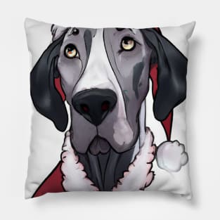 Cute Great Dane Drawing Pillow