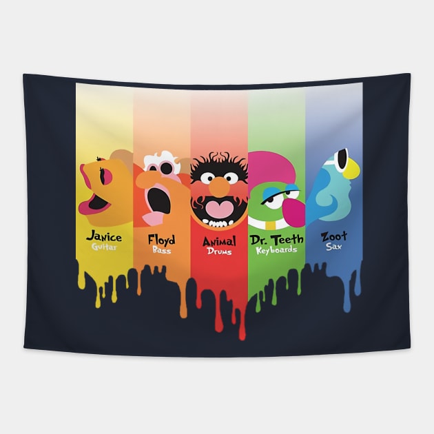 the team dr teeth Tapestry by gokilshop