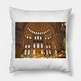 Inside the Blue Mosque Pillow