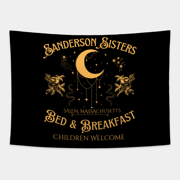 The Sanderson Sisters Bed and Breakfast Tapestry by MalibuSun