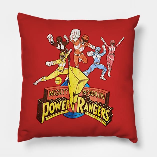 Vintage power rangers Pillow by erd's