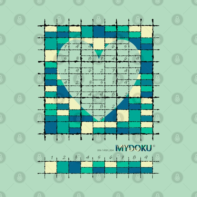 Mydoku_006_H001_004_F: Sudoku, Sudoku coloring, logic, logic puzzle, holiday puzzle, fun, away from screen by Mydoku