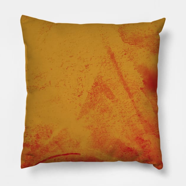 Watercolor Painting Abstract Texture Pillow by Commykaze