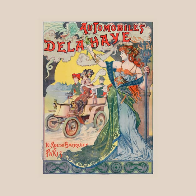 Automobiles Delahaye France Vintage Poster 1898 by vintagetreasure
