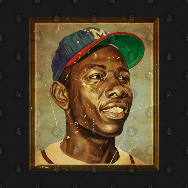 Disover Hank Aaron [Frame Vintage] - Hank Aaron - T-Shirt