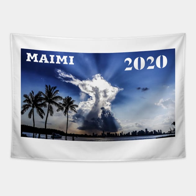 Maimi 2020 Tapestry by Azamerch