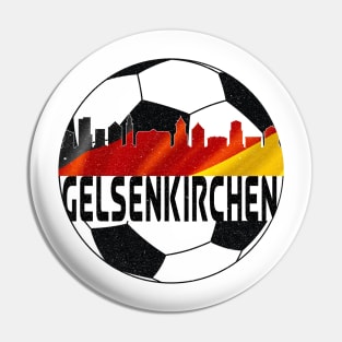 Gelsenkirchen Germany Euro 2024 football—Black text Pin