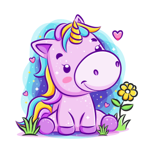 Unicorn purple T-Shirt