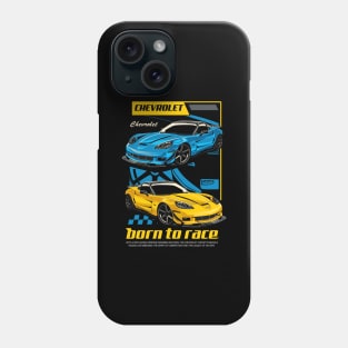 C6 Corvette Born to Race Phone Case