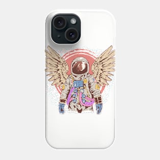 Colorful Astronaut with Wings Phone Case