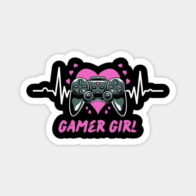 Gamer Girl Gaming Gift Magnet by The WYLD Tribe