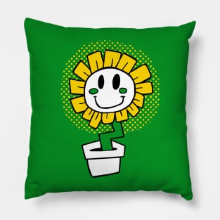 Happy Flower Pot Pillow