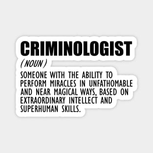 Criminologist Definition Magnet