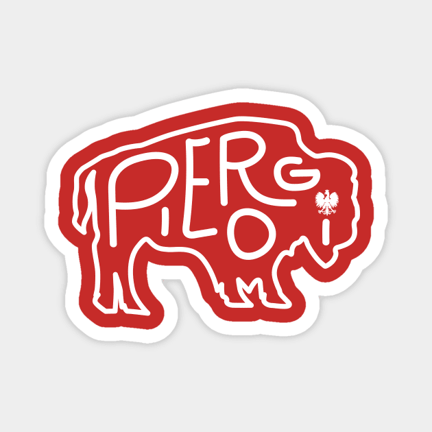 Pierogi Polish Pride Buffalo NY Dyngus Day Magnet by PodDesignShop