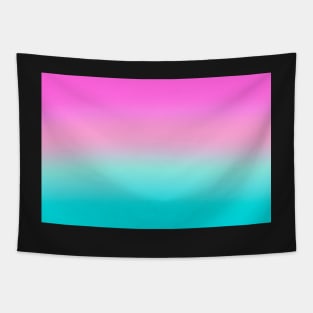 Back to School Teal and Fuchsia Horizontal Gradient Pattern Tapestry