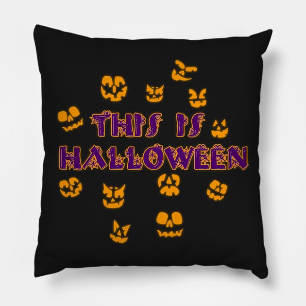 This Is Halloween Pillow by puglove