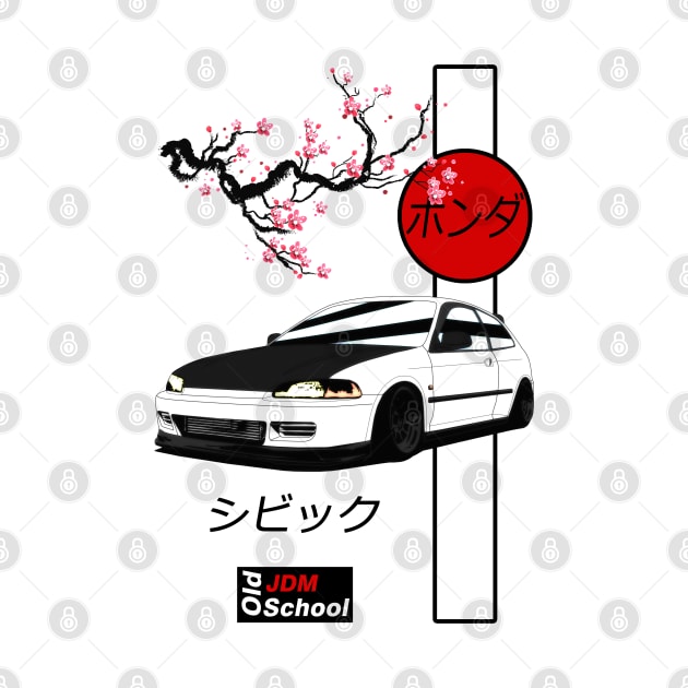JDM EG White Red Sun Edition by OSJ Store