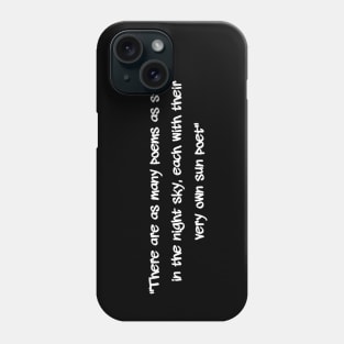 Sun Poet - Poet, Poems, Poetry Phone Case