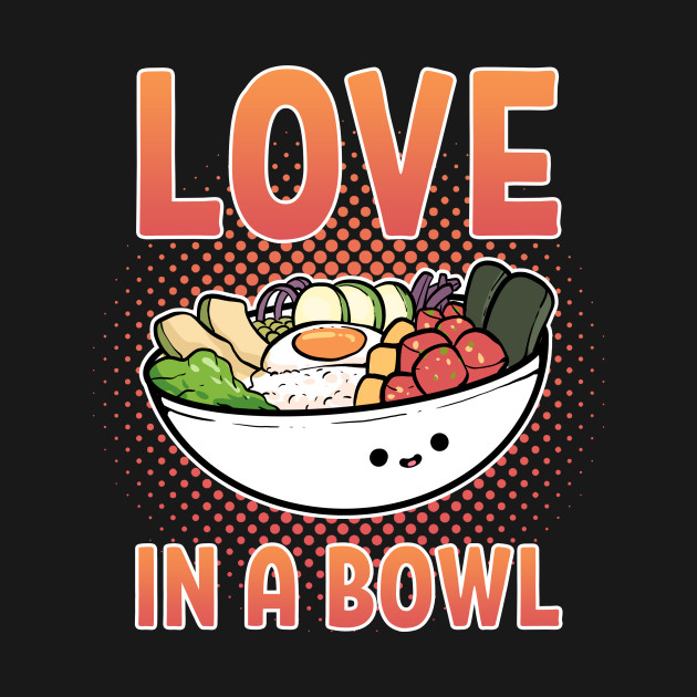 Food Love Hawaiian Foodie Poke Bowl Anime Aloha by amango